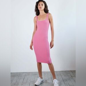 Aritzia Wilfred Hush Knit Tank Dress Pink size Small